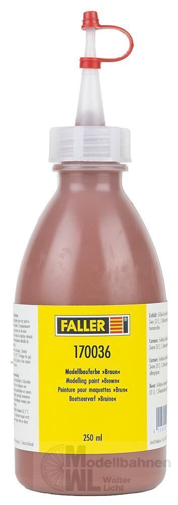 Faller 170036 - Modellbaufarbe braun 250 ml Faller 170036 - Modellbaufarbe braun 250 ml