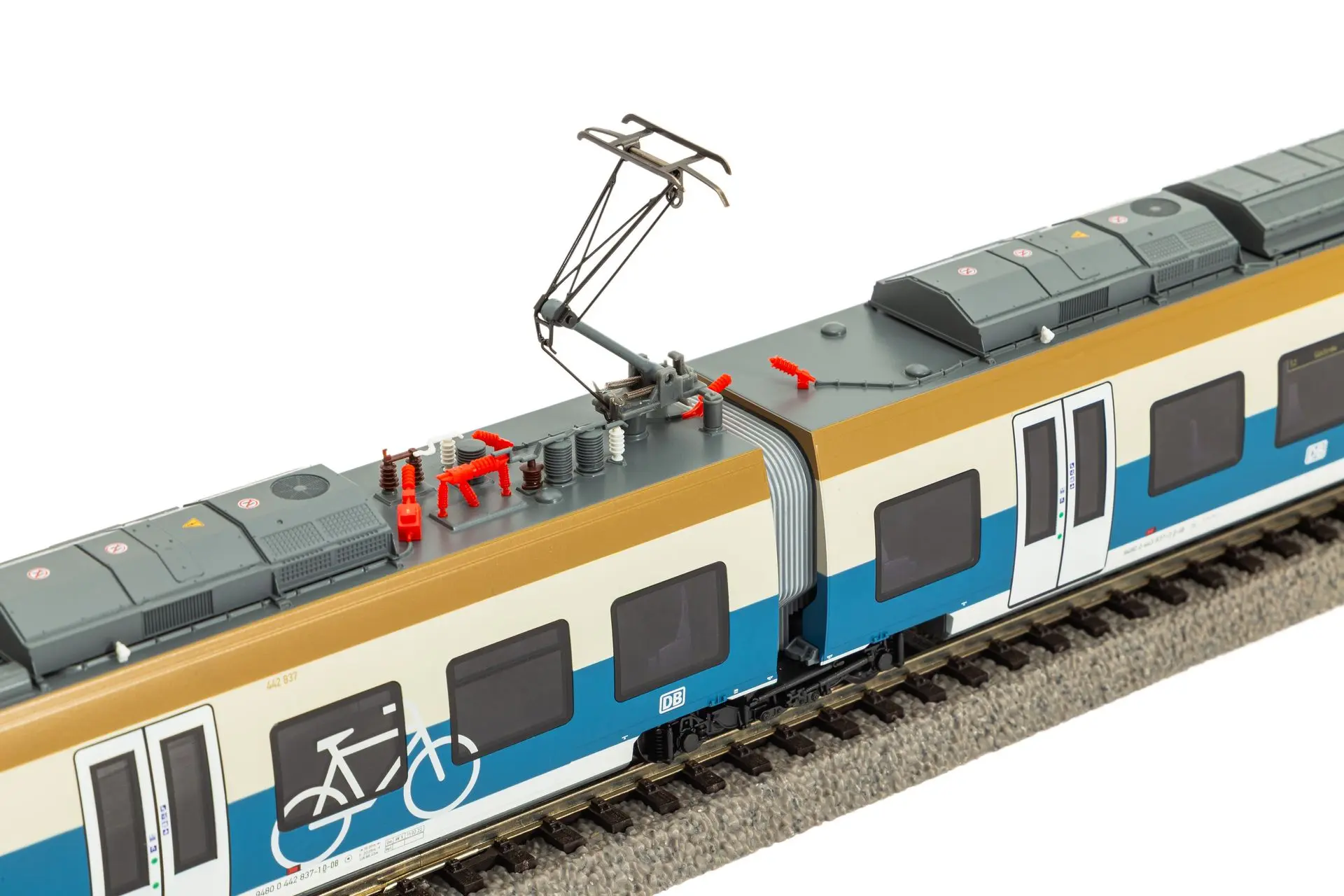 Piko 21826 - Triebzug BR 442 837 DB Ep.V 5.tlg. S-Bahn-Leipzig H0/WS Sound