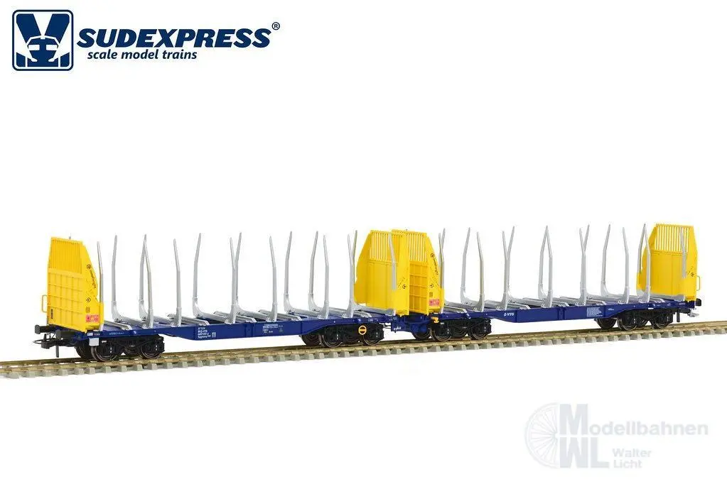 Sudexpress T657017 - Holztransportwagen VTG Ep.VI 017 Sggmrrs 90 TT 1:120