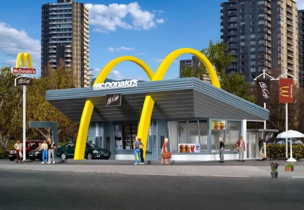 Vollmer 43634 - McDonald´s Schnellrestaurant H0 1:87