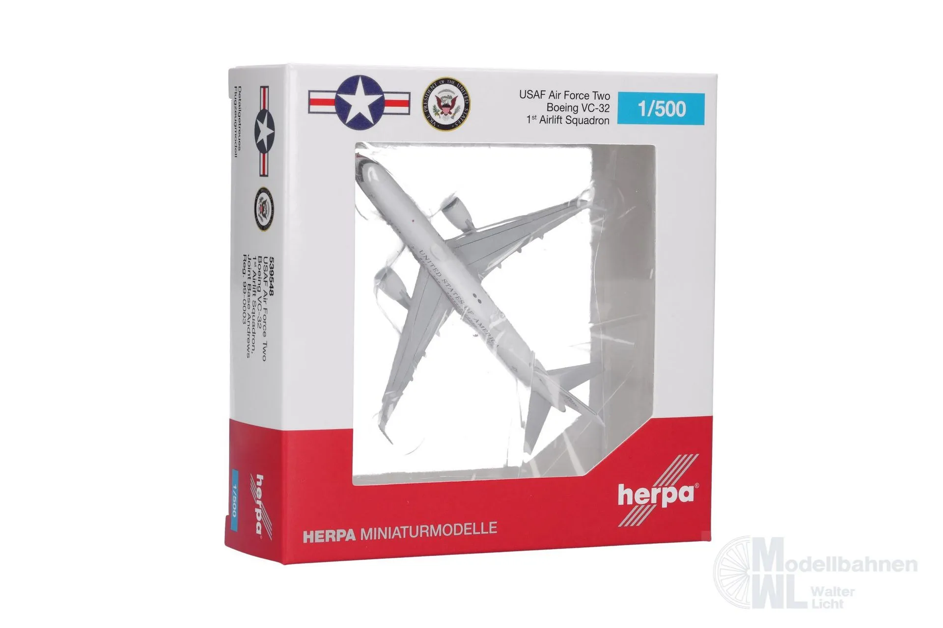 Herpa 539548 - VC-32 USAF Air Force Two 1:500