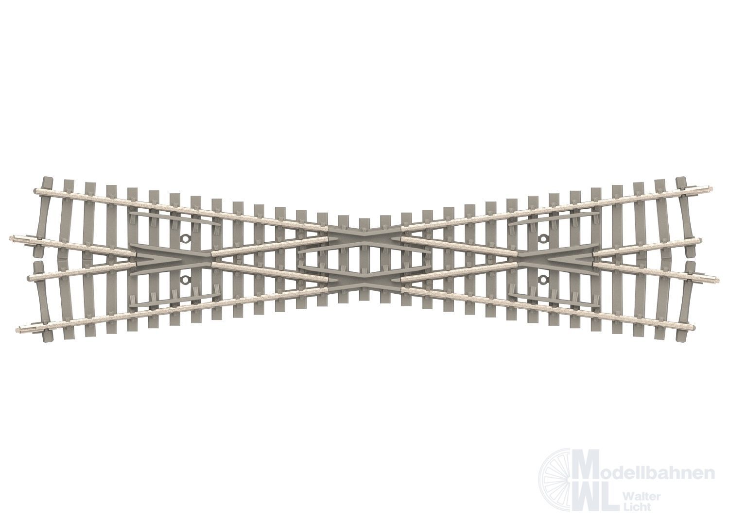 Trix 14573 - Kreuzung 15° Grad 129,8 mm Betonschwelle N 1:160