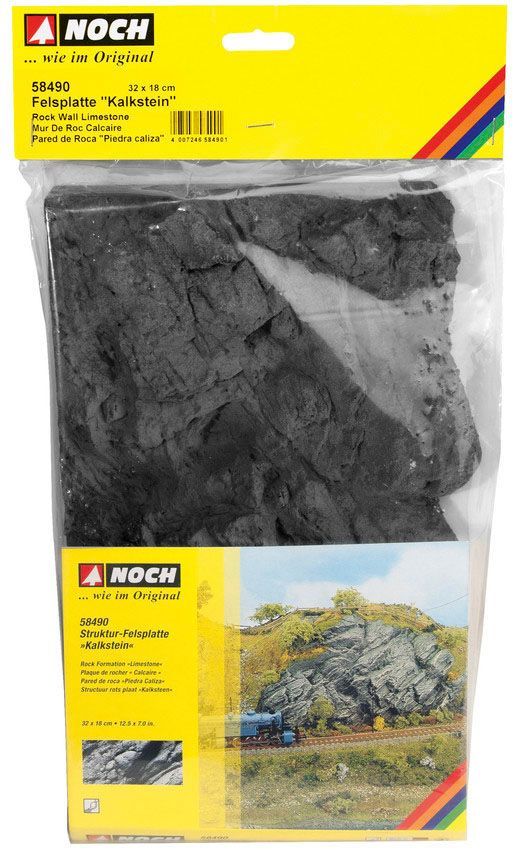 Noch 58490 - Felsplatte Kalkstein G/1/0/H0/H0m/H0e/TT/N/Z