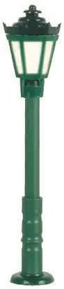 Viessmann 6472 - Parklaterne grün, LED warmweiß N 1:160