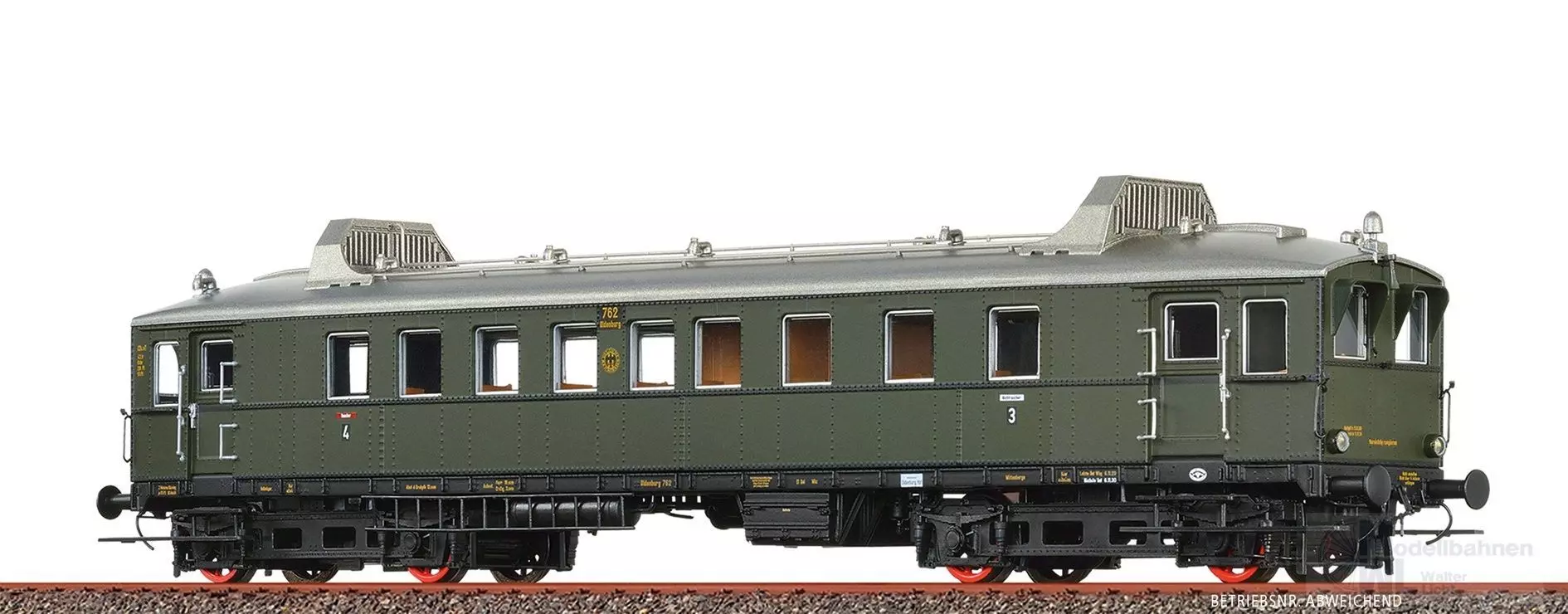 Brawa 44446 - Triebwagen VT 761 DRG Ep.II grün H0/GL Digital Sound