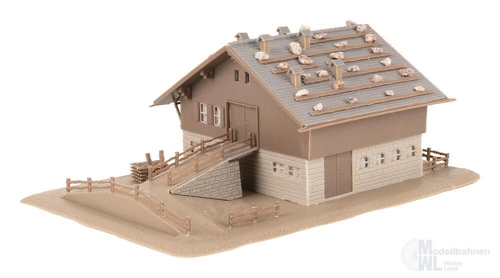 Faller 232129 - Scheune mit Hocheinfahrt N 1:160