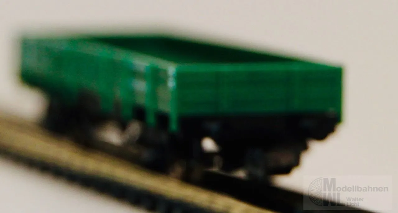 Fleischmann 8201 - FLEISCHMANN - Niederbord-Bahndienstwagen DB Ep.IV grün N 1:160