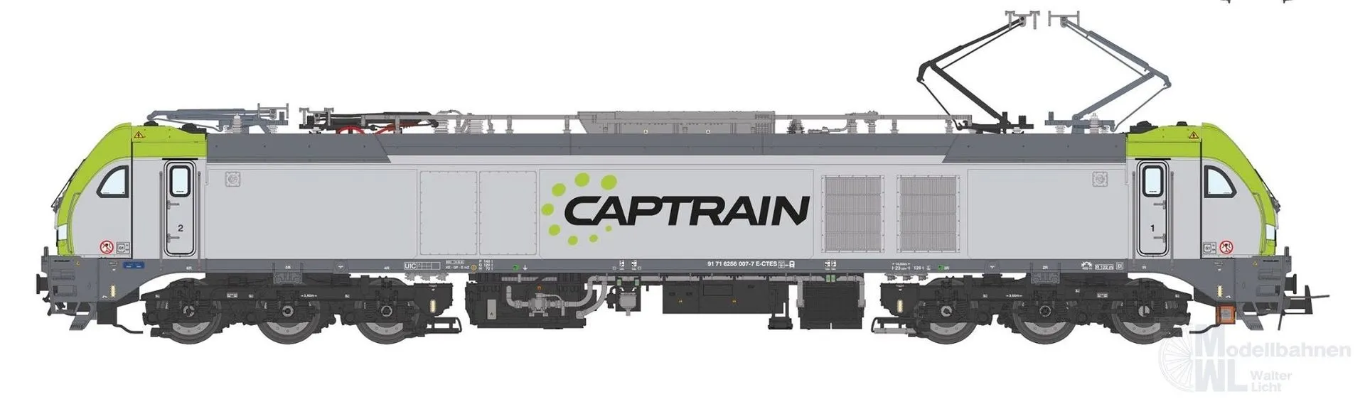 Sudexpress N2560070 - E-Lok BR 256 007-7 Euro 6000 Captrain Espana Ep.VI N 1:160 Sound
