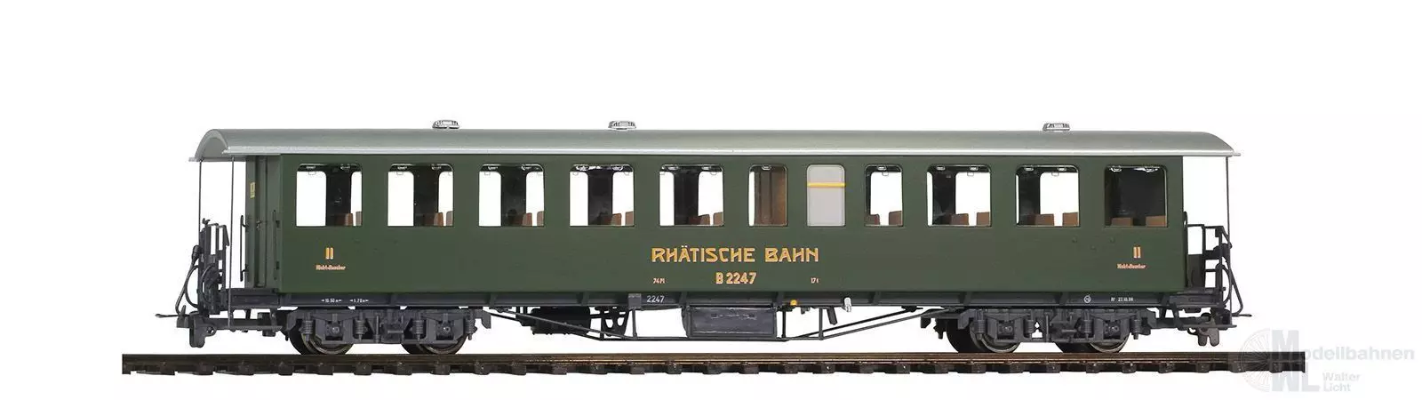 Bemo 3235147 - Nostalgie-Plattformwagen RhB Ep.IV-VI B 2247 H0m