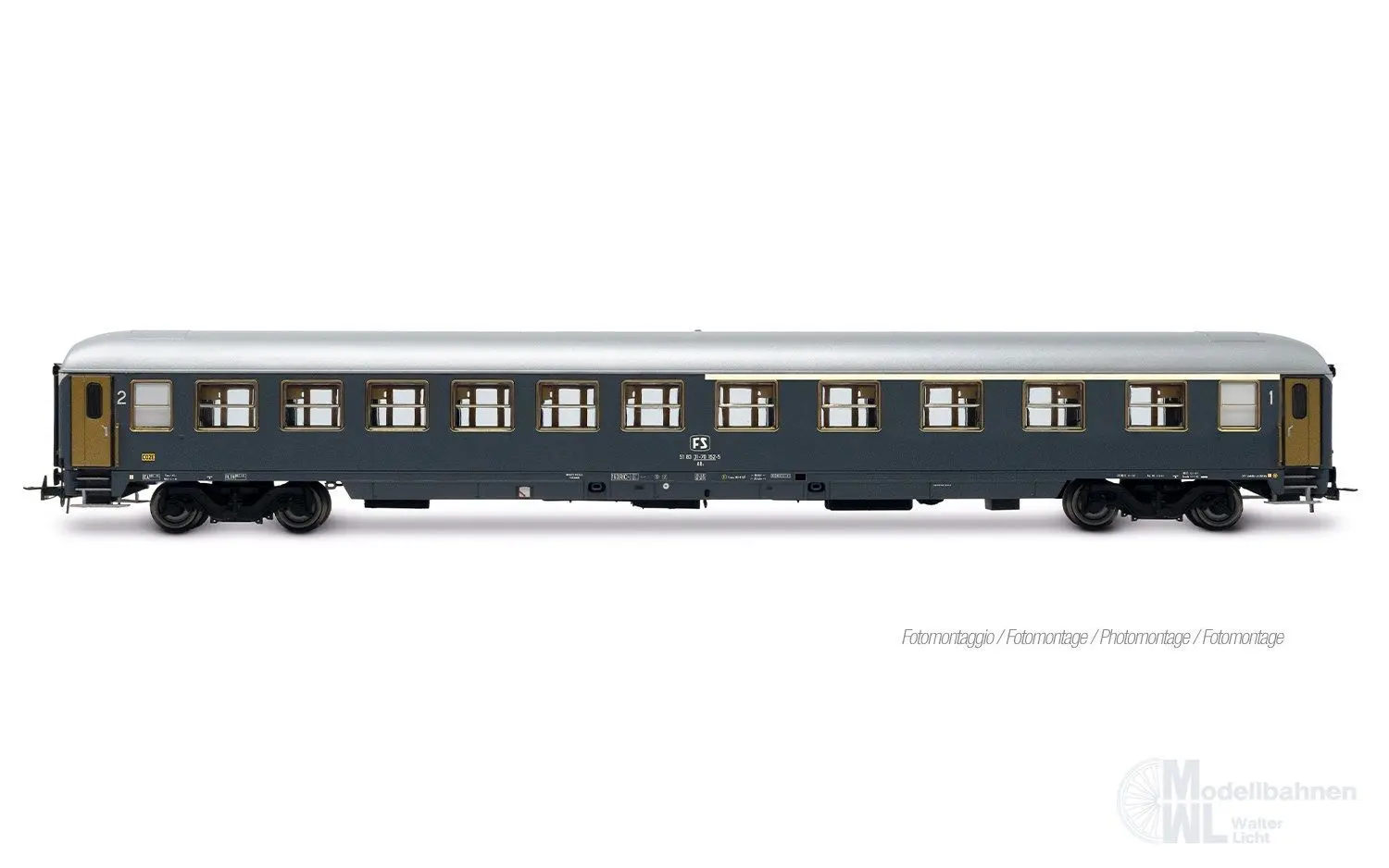 Rivarossi 4412 - Personenwagen Set FS Ep.IV Rom-Wien 3.tlg. Set 3 H0/GL