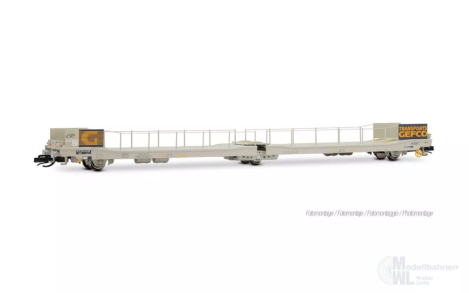 Arnold 9772 - Autotransportwagen SNCF Ep.IV TT 1:120