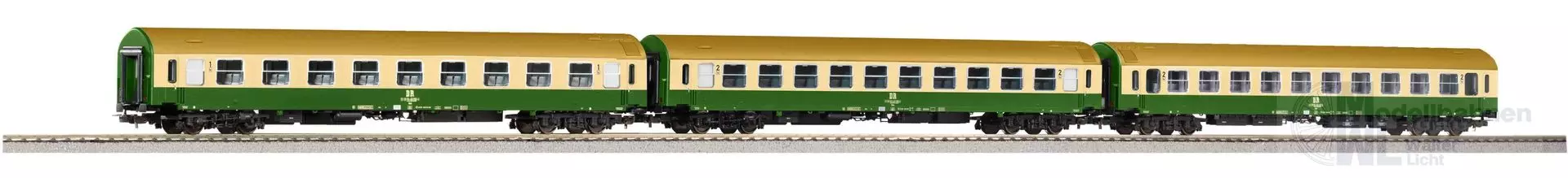 Piko 58278 - Personenwagen Set DR Ep.IV 3.tlg. Y-Wagen H0/GL