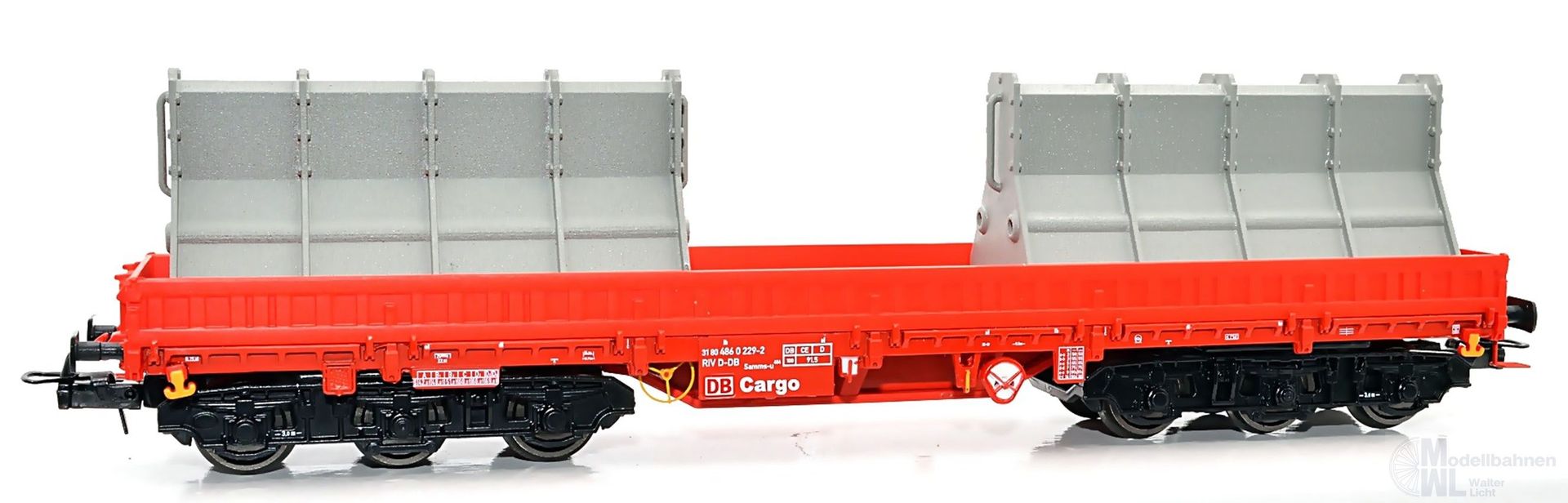 NPE NW22965 - Schwerlastwagen DB Ep.V Samms-u 454 Betonschalung gr. H0/GL