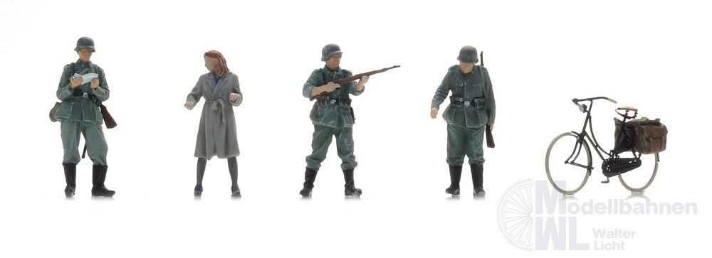ARTITEC b.v. 7720007 - WM Checkpoint + Frau auf dem Fahrrad BAUSATZ 1:72