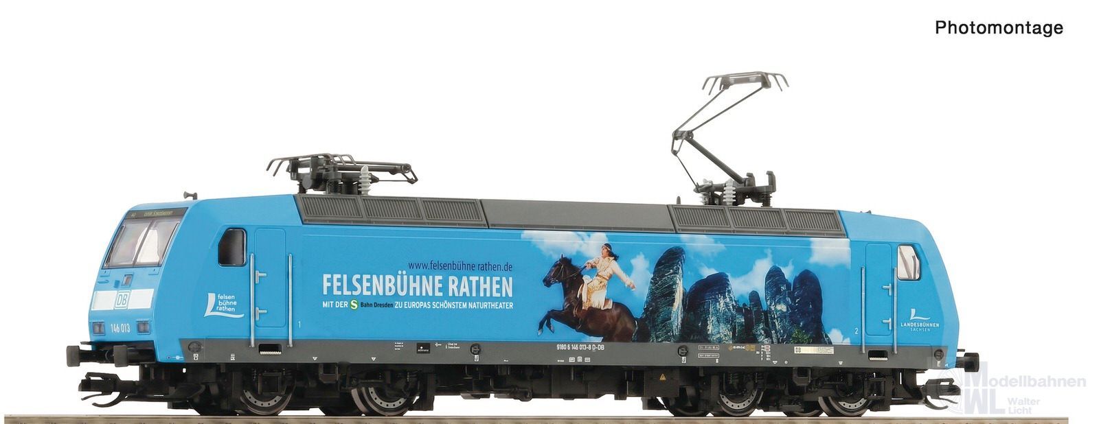 Roco 7580043 - E-Lok BR 146 DB Ep.VI Felsenbühne Rathen TT 1:120