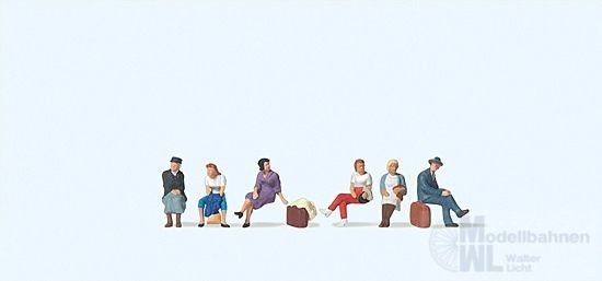 Preiser 79189 - Sitzende Reisende N 1:160
