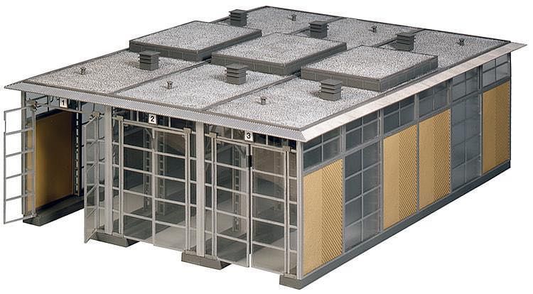 Faller 120217 - E-Lokschuppen 3-Ständig H0 1:87