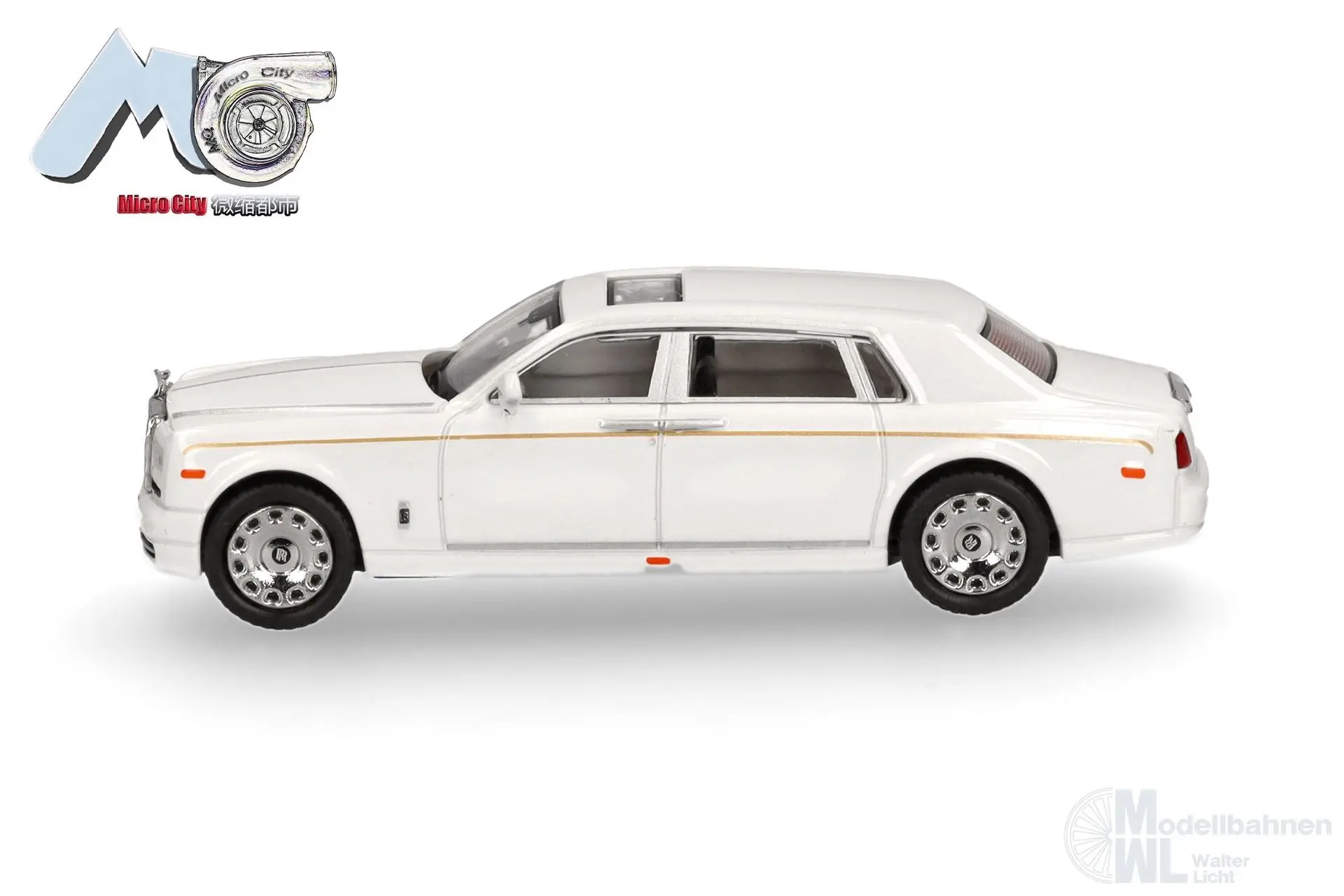 Herpa 87MC000065 - Rolls Royce Phantom, weiß H0 1:87