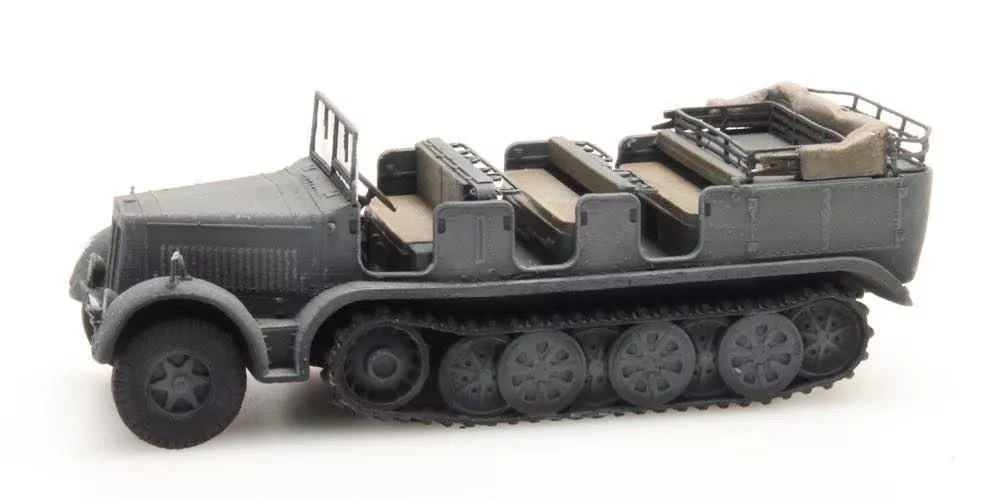 ARTITEC b.v. 6870065 - WM Sd.Kfz. 7 Zugkraftwagen 8t grau H0 1:87