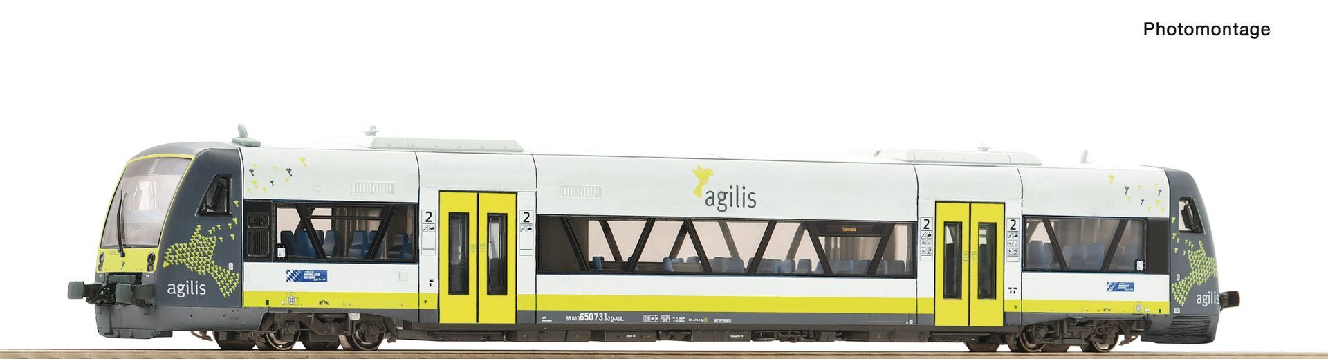 Roco-7780007 Roco 7790007 - Dieseltriebwagen VT 650.731 Agilis Ep.VI TT 1:120 Sound