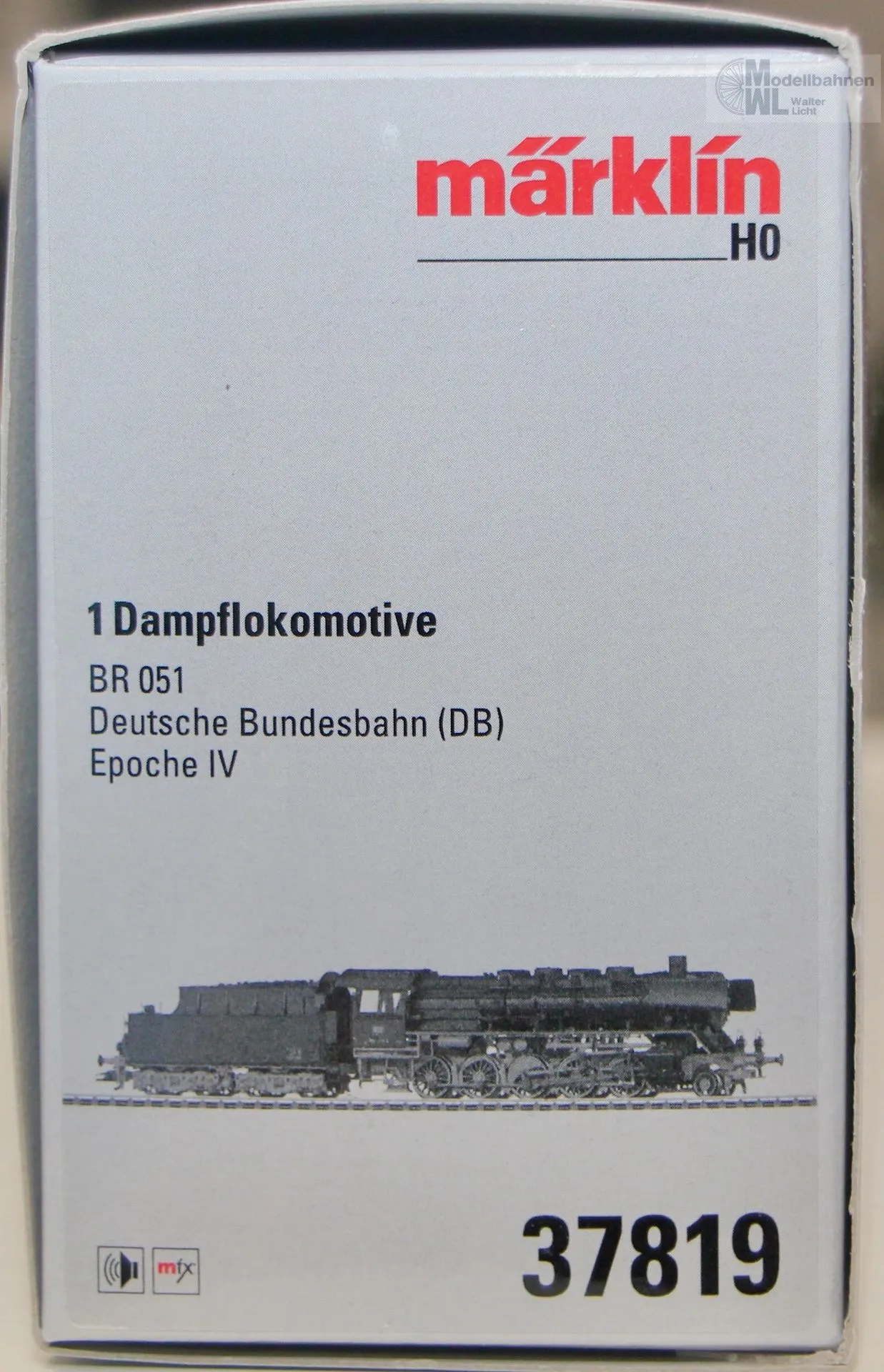 Märklin 37819 - MÄRKLIN - Dampflok BR 051 DB Ep.IV H0/WS Sound mfx