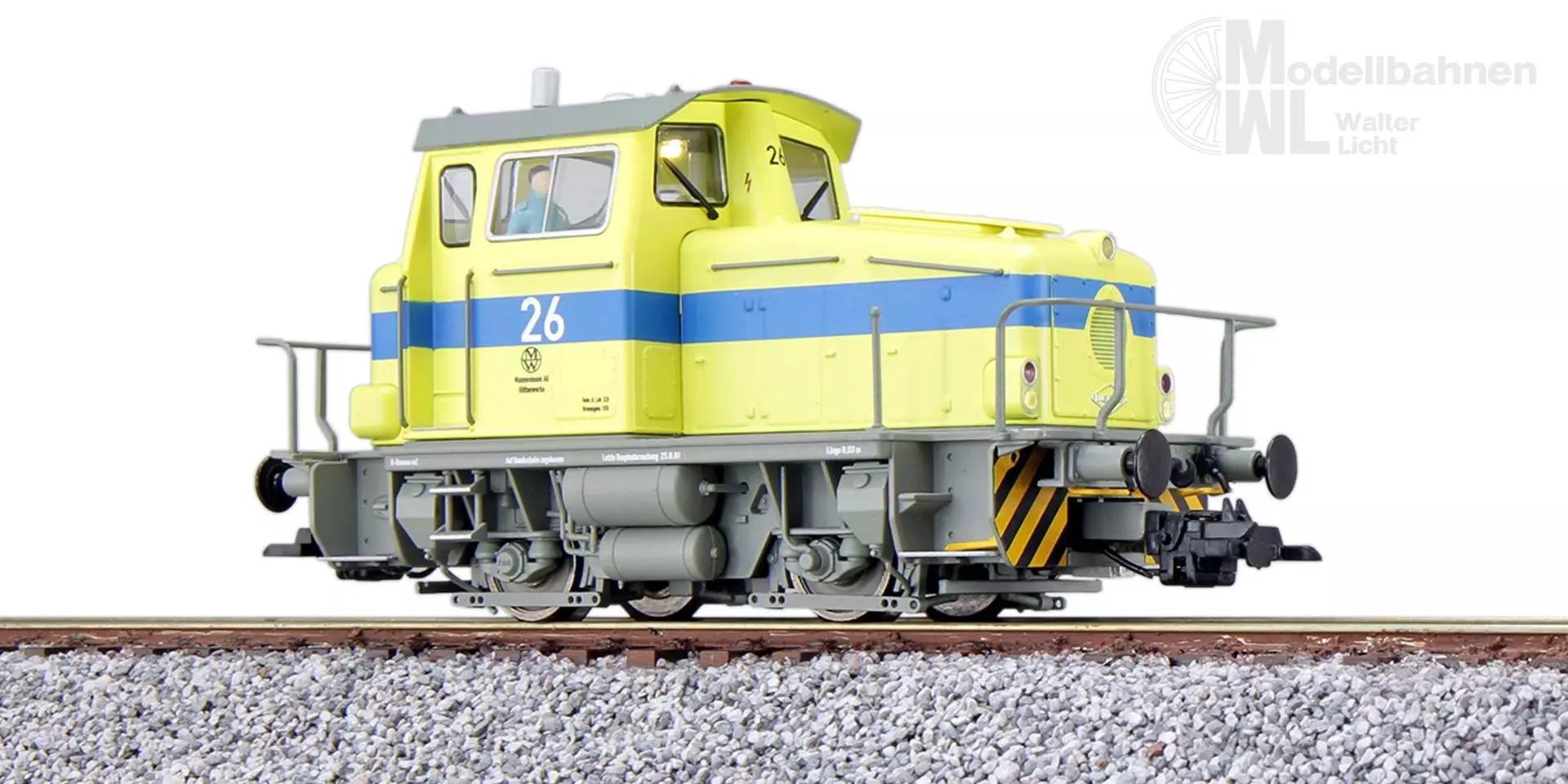 ESU 31439 - Diesellok KG 230 Mannesmann Ep.IV gelb H0/GL/WS Sound