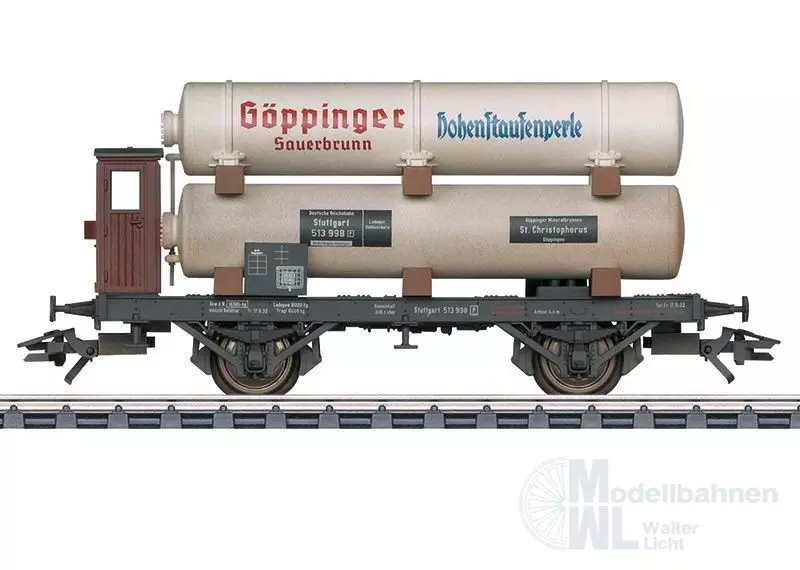 Märklin 45086 - MÄRKLIN - Gas-Kesselwagen DRG Ep.II Göppinger Mineralbrunnen H0/WS
