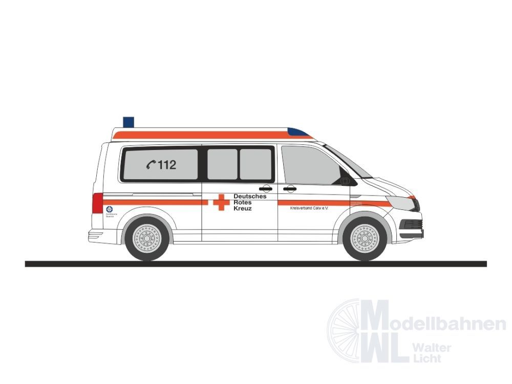 Rietze 53922 - Volkswagen T6 DRK KV Calw H0 1:87