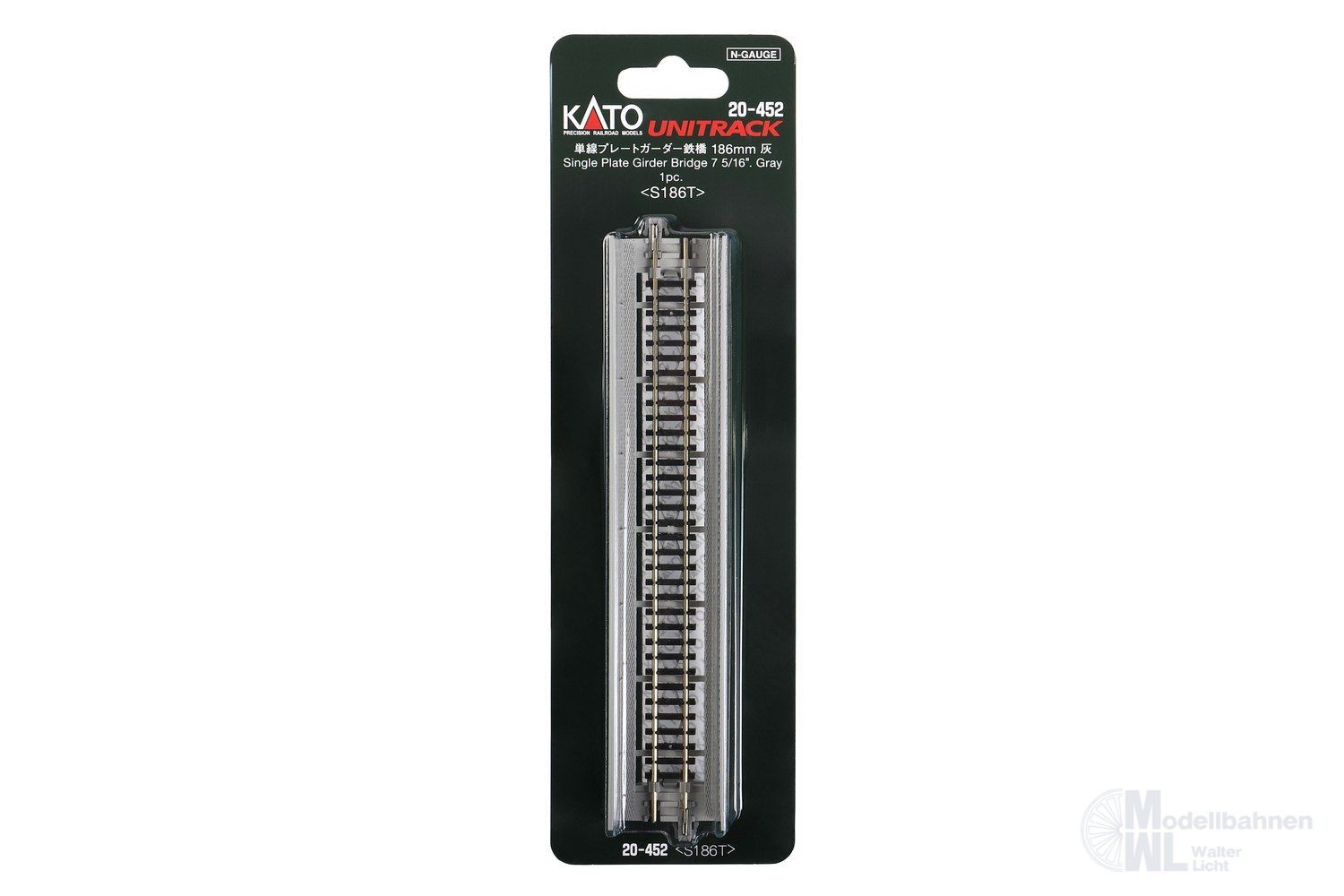 Kato 20-452 - Blechträgerbrücke gerade 186mm Grau N 1:160 Kato 20-452 - Blechträgerbrücke gerade 186mm Grau N 1:160