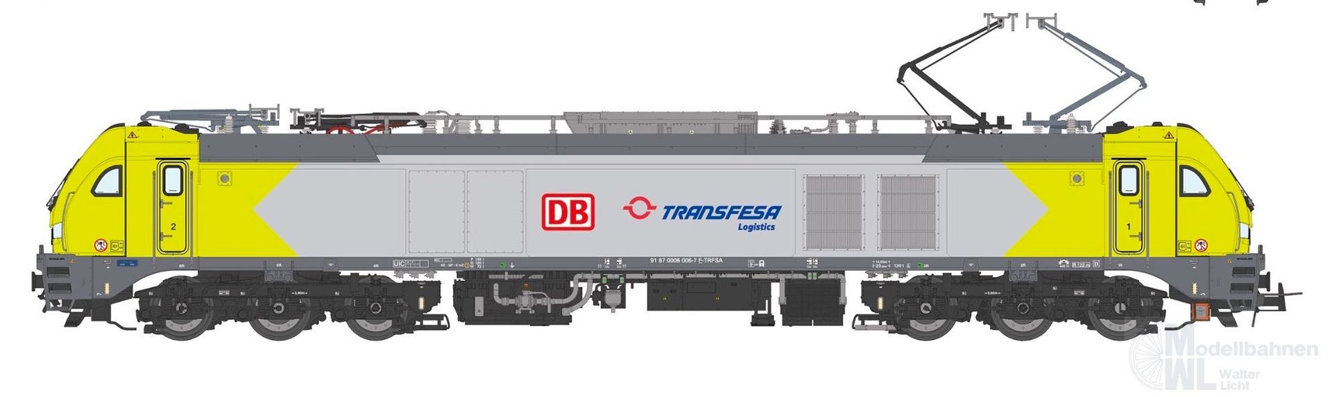 Sudexpress N0060061 - E-Lok BR 6006-7 Euro 6000 DB Cargo / Transfesa Ep.VI N 1:160 Sound