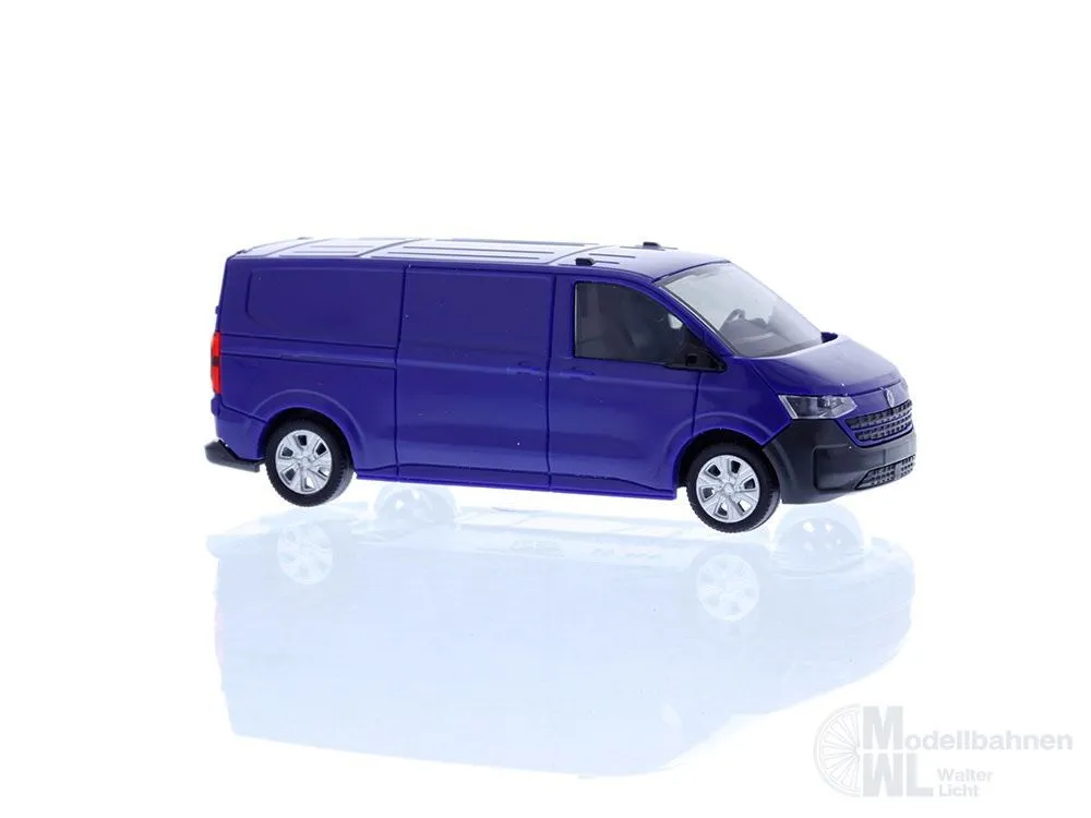 Rietze 11716 - Volkswagen Transporter T7 Kasten LR FD dark indigo blue H0 1:87