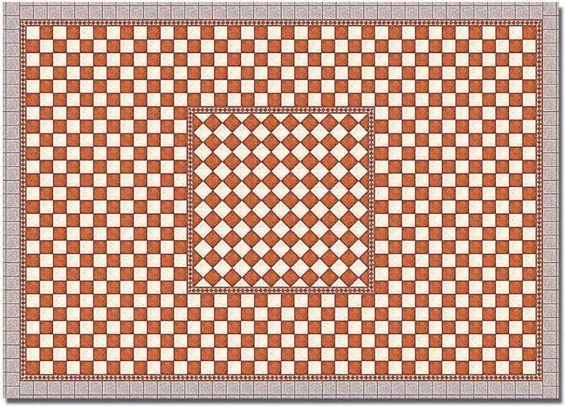 Busch 7413 - Dekoplatte Fliesen antik H0 1:87 / TT 1:120 / N 1:160 / Z 1:220