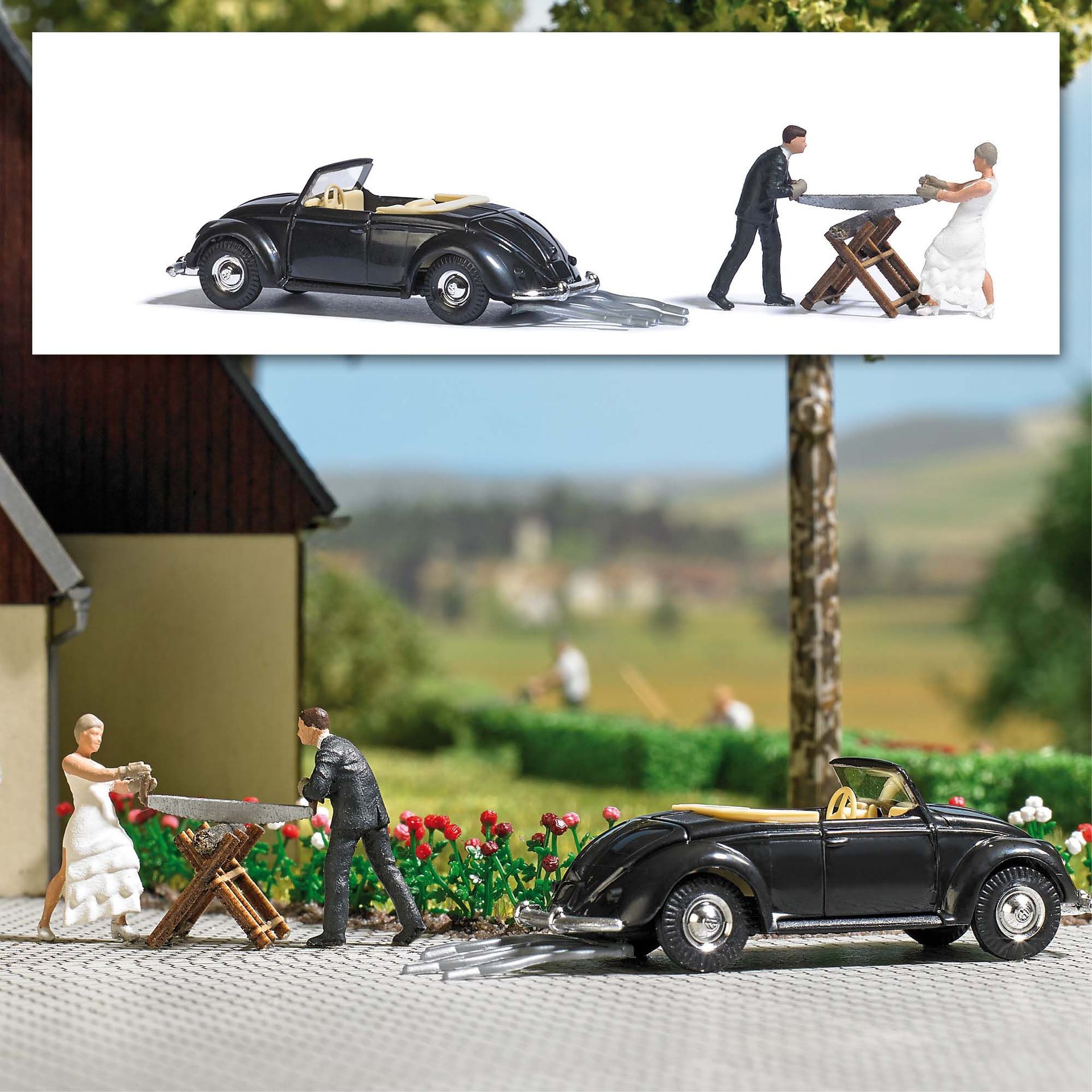 Busch 7980 - A-Set: Hochzeit H0 1:87