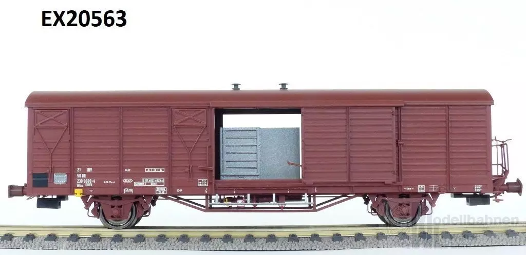 Exact Train 20563 - Mannschaftstransportwagen DB Ep.IV Typ Hbs 2300 mit Küche H0/GL