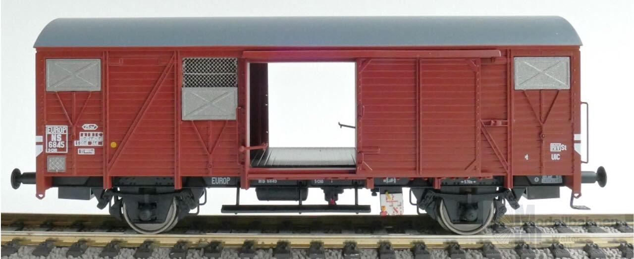 Exact Train 20908 - Güterwagen ged. NS / VSM Ep.IV S-CHO EUROP mit aluminium Luftklappen H0/GL