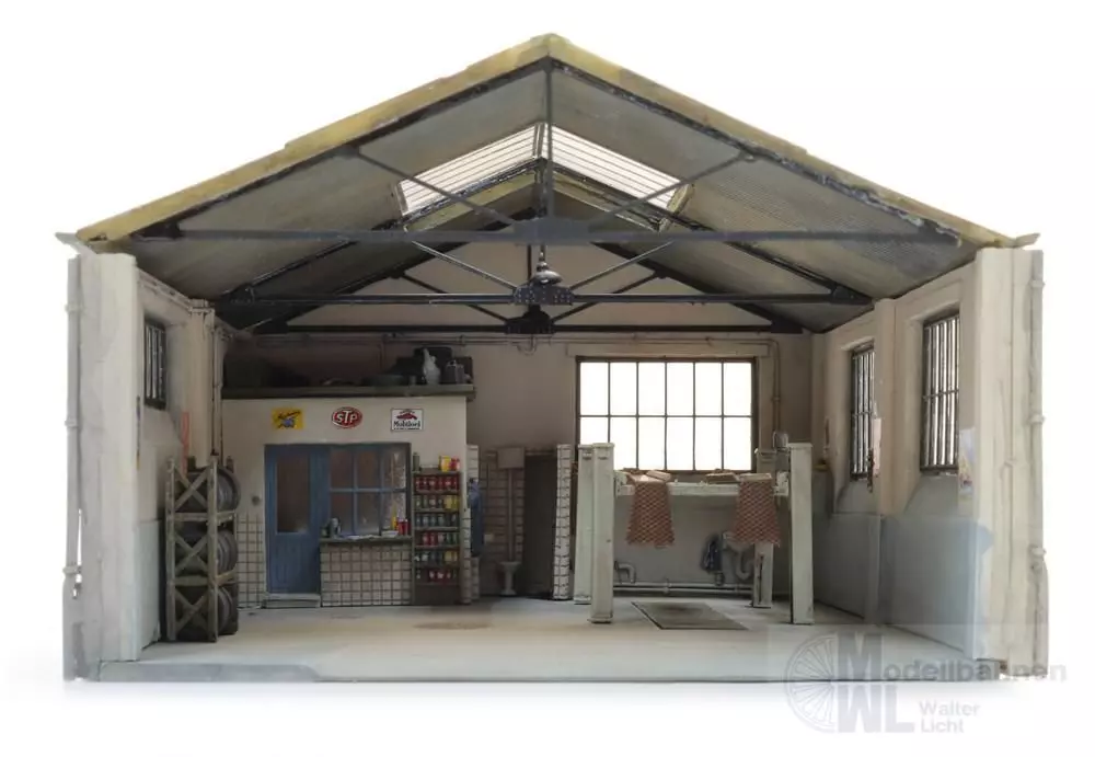 ARTITEC b.v. 10.474 - Niederländische Garage mit Innenausstattung H0 1:87 BAUSATZ