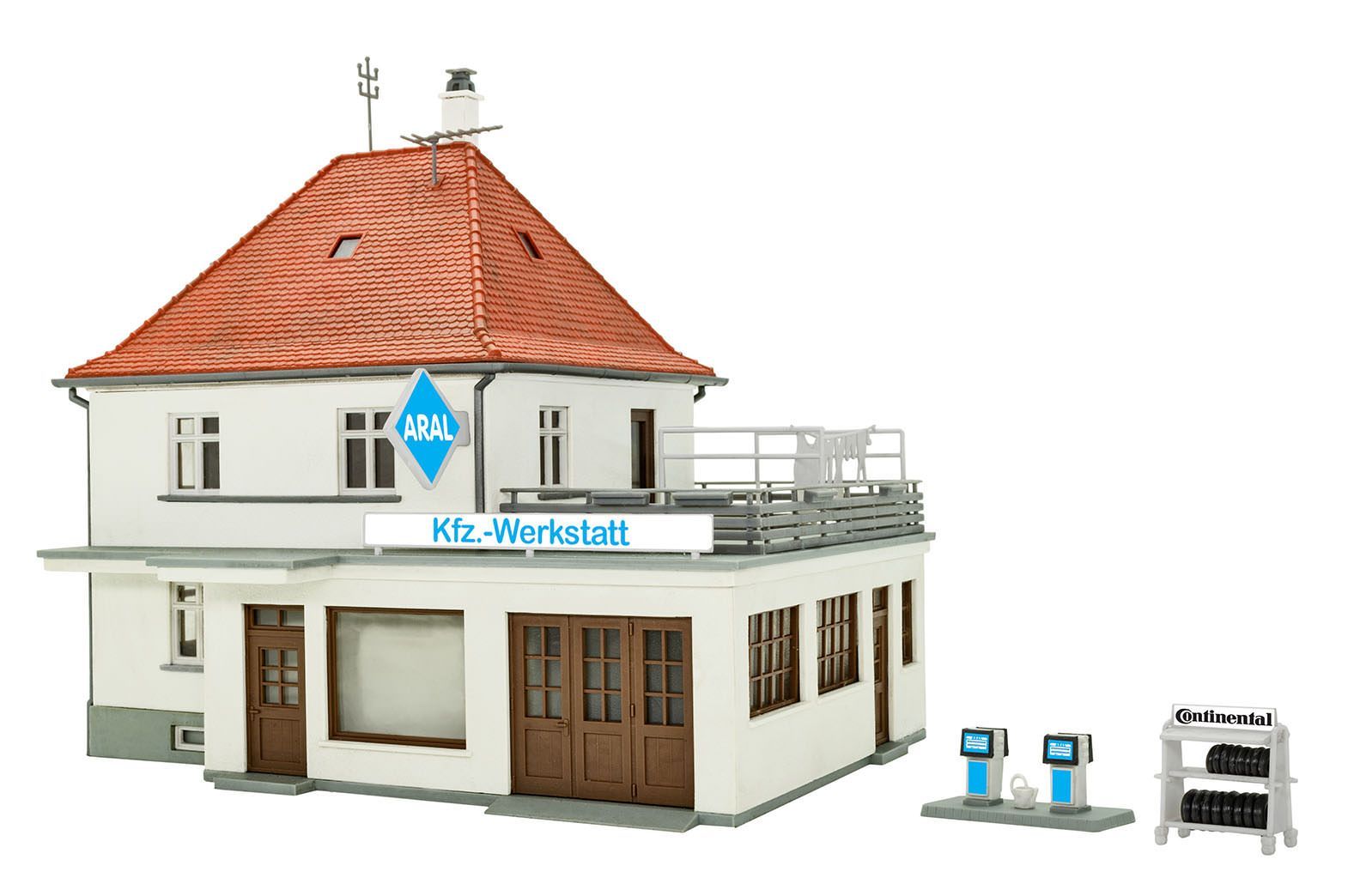 Kibri 38202 - Wohnhaus mit Werkstatt H0 1:87