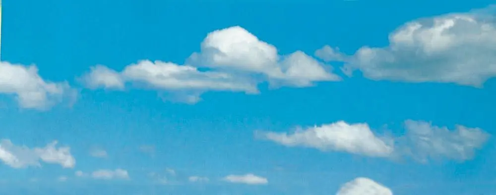 Vollmer 46112 - Hintergrundkulisse Wolken zweiteilig 276 x 48 cm