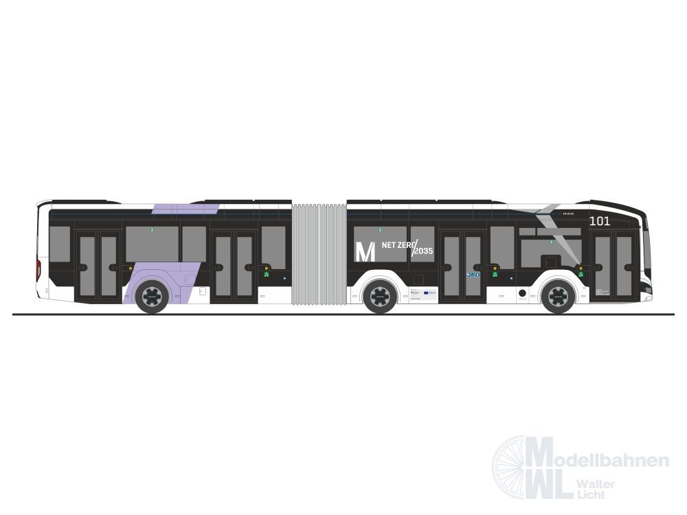 Rietze 76521 - MAN Lion´s City 18 ´18 E Flughafen München H0 1:87