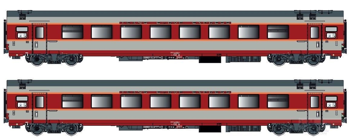 LS Models 40077DC - Personenwagen Set SNCF Ep.IV A8u Aquitaine 2.tlg. H0/GL