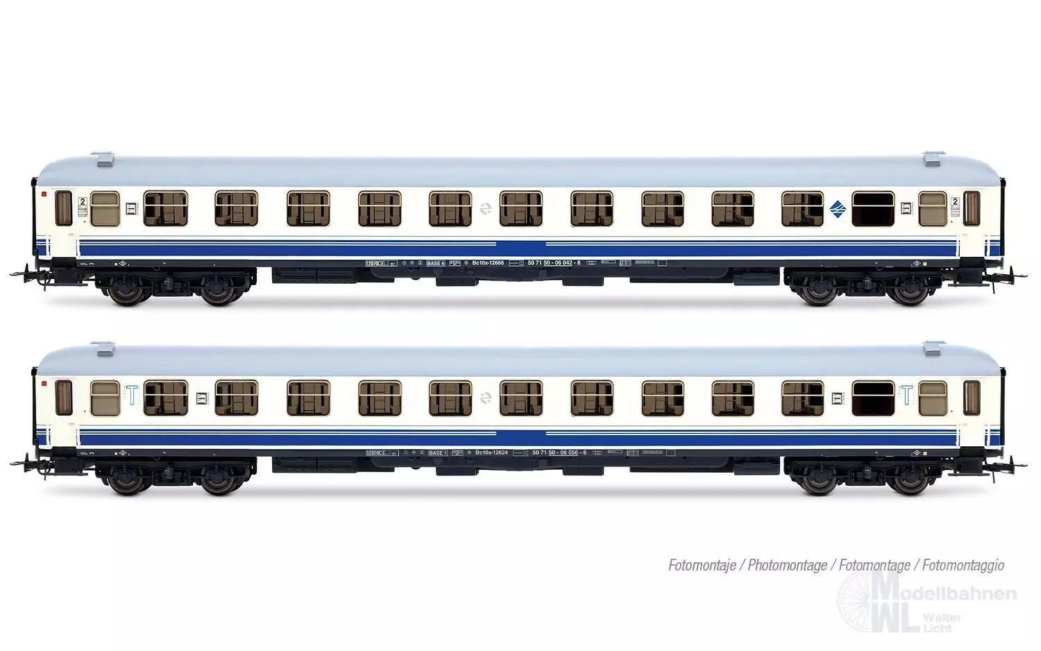 Electrotren 4040 - Personenwagen Set RENFE Ep.V 2.tlg. Estrella Rias Bajas H0/GL