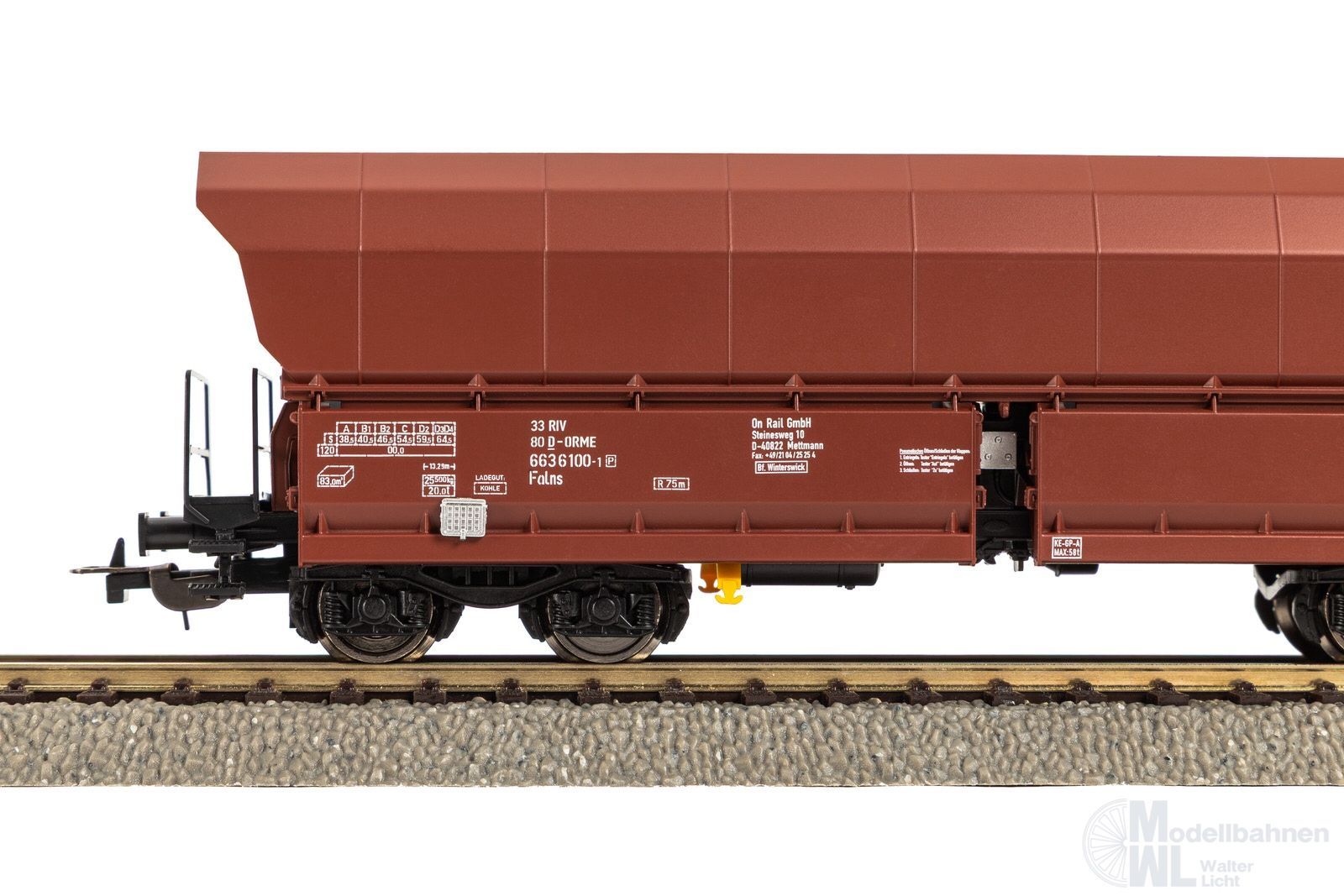 Piko 24568 - Schüttgutwagen OnRail Ep.VI Falns H0/GL