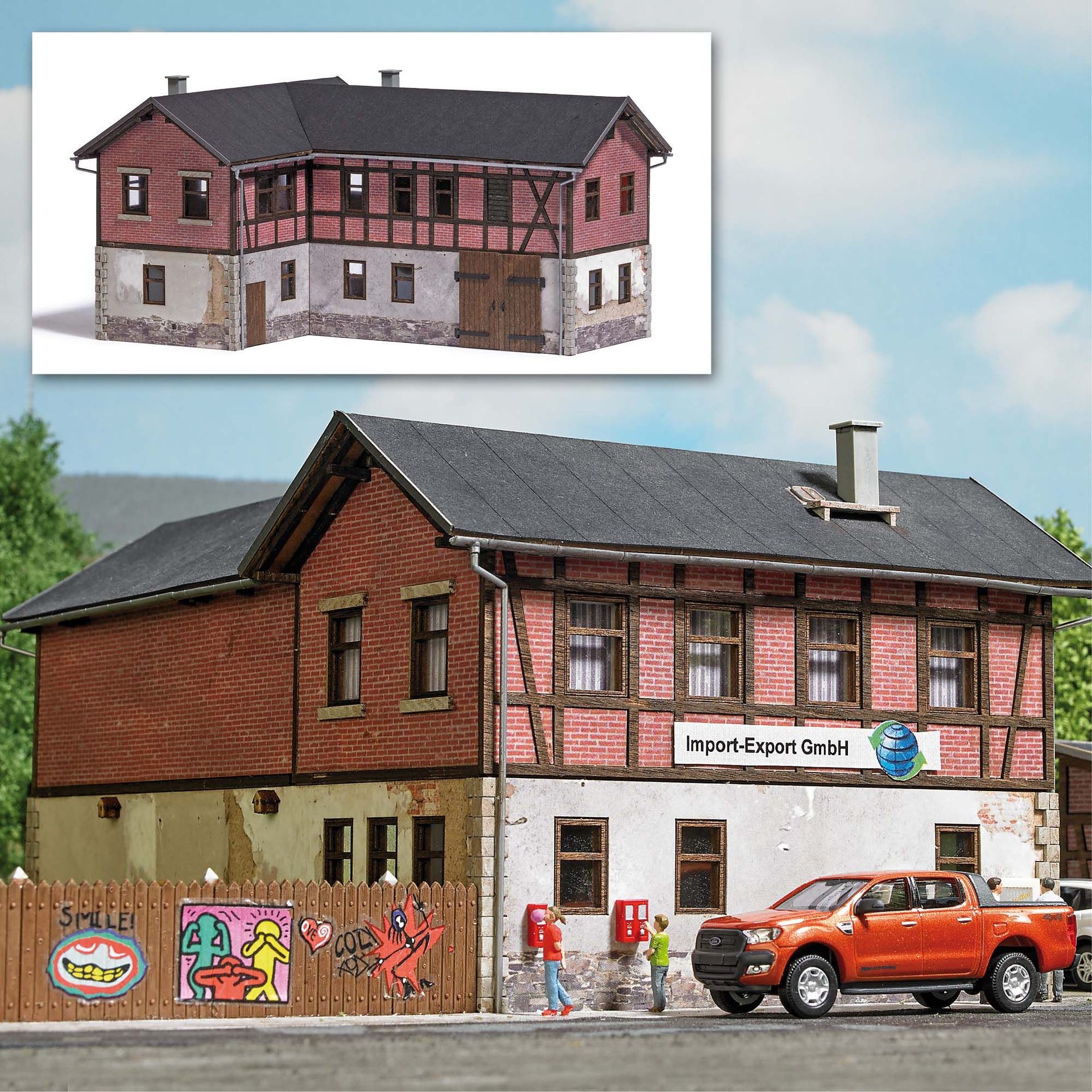 Busch 1904 - Altes Handwerkerhaus H0 1:87 Busch 1904 - Altes Handwerkerhaus H0 1:87
