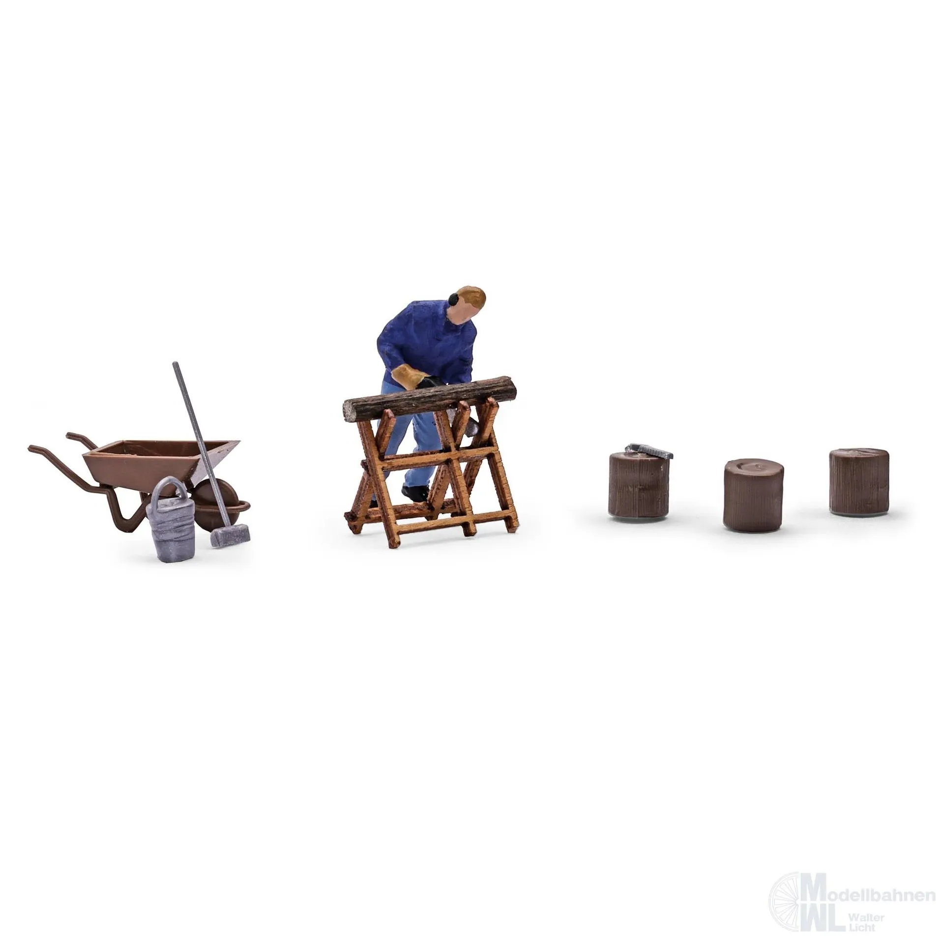 Busch 79887 - A-Set: Stammholz sägen H0 1:87