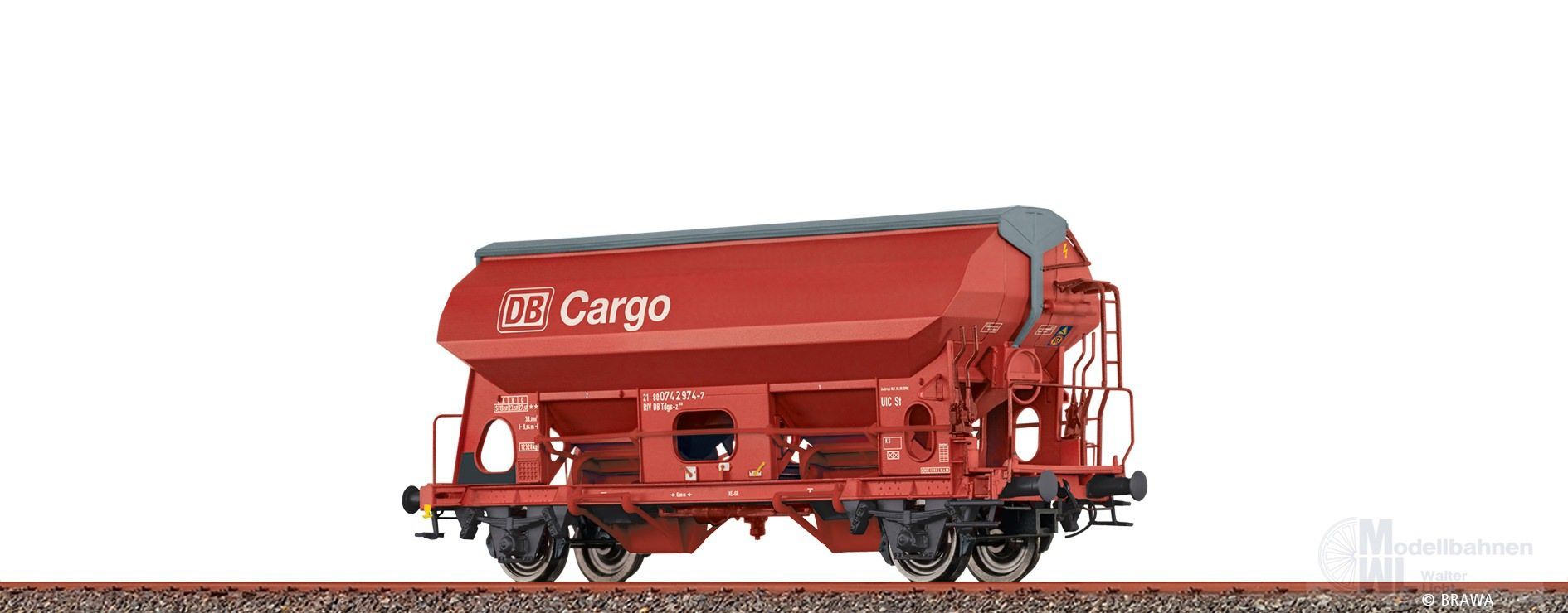 Brawa 49558 - Selbstentladewagen DB Ep.V Tdgs-z930 H0/GL Brawa 49558 - Selbstentladewagen DB Ep.V Tdgs-z930 H0/GL