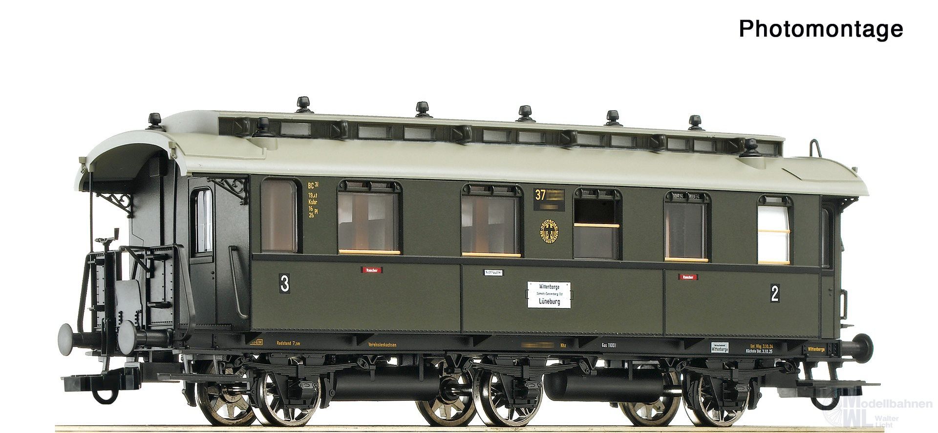 Roco 6200255 - Personenwagen DRG Ep.II 2/3.Kl. H0/GL