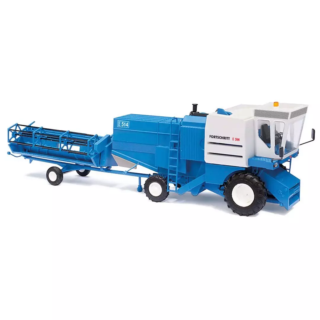Busch 40183 - Mähdrescher Fortschritt blau/ H0 1:87