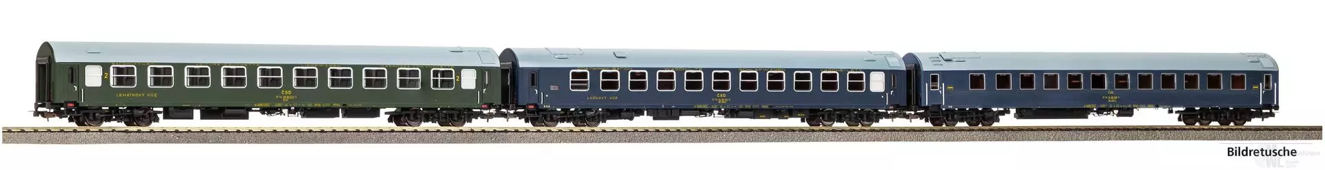 Piko 28319 - Personenwagen Set CSD Ep.IV 3.tlg. H0/GL