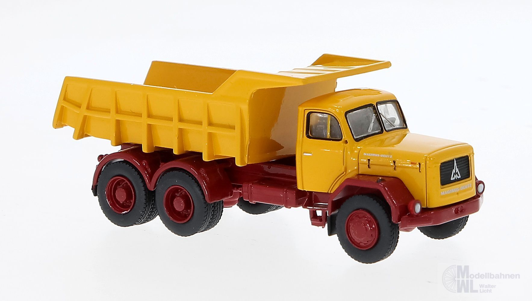 Brekina 83300 - Magirus Jupiter Kipper gelb H0 1:87