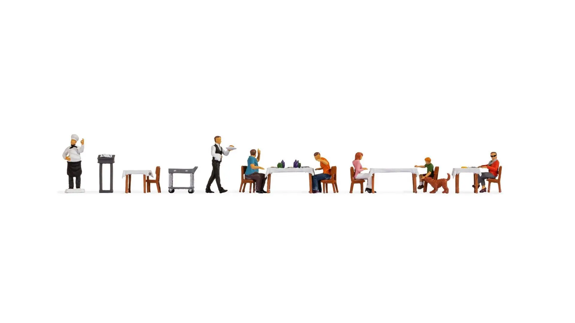 Noch 16246 - Figuren-Themenwelt Restaurant H0 1:87